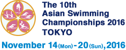 The 10th Asian Swimming Championships 2016 TOKYO